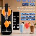 88oz Slushie Machine for Home with No Ice Needed, 5 Preset Programs, Self-Cleaning Function, Quiet Operation, Perfect for Making Frozen Margaritas, Milkshakes, Smoothies, Frappes,Black