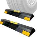 ROBLOCK 16" Heavy Duty Parking Aid with 1.8 Inch Higher Design, Car Parking Stopper for Garage 2 PCS, Parking Aids Protects Car, Parking Gadgets Easy to Install 2 Packs, 16" L x 3.7" W x 1.8" H