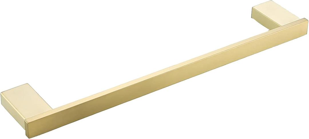 RANDOM Brushed Gold Towel Bar 18 Inch Hand Towel Holder SUS 304 Stainless Steel Gold Towel Holder Wall Mounted Towel Rod Square.96009-2-18BG