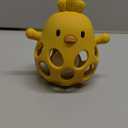 ChooKaChoo 2-in-1 Baby Teething Rattle Toy, Sensory Grasping Teether for Infants 3-12 Months, 100% Food-Grade Silicone, Easy to Hold, Soothing & Developmental, BPA Free (Beige w/Rattle)