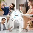 CASEKOO Rose Gold Glossy Designed for iPhone 17 Pro Case with 360 Spin Magnetic Stand [Fit for MagSafe][17FT Military Protection] Slim Polished Frame Titanium Alloy Sturdy Stand 6.3'', Rose Gold