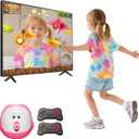 AR Motion Sensing TV Game Console, Video Games for 100+ Built-in Games, HDMI Plug and Play, 2 Wireless Controllers, Interactive Gaming for Kids 3 for Children
