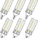 inShareplus E12 LED Bulbs, 16W Candelabra Light Bulbs, Daylight 6000K, 120W Equivalent 1500LM, CRI80+, E12 Base LED Chandelier Bulbs, Non-Dimmable LED Lamp, 6Pack