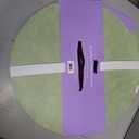 4 x Round faux Leather Placemats