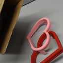 Heart Shape Pancake Mold, 4 Inch Silicone Pancake Molds, 4 Pack Nonstick Heart Pancake Shaper for Valentine's Day, Fun Cake Ring Mold Large Egg Rings for Griddle Cooking