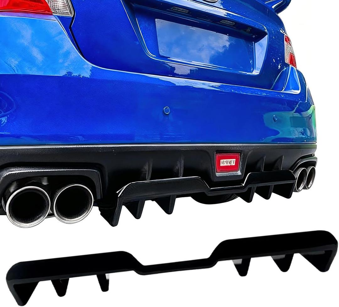 Rear Bumper Diffuser Lip Spoiler for 2015-2021 Subaru WRX and WRX STI