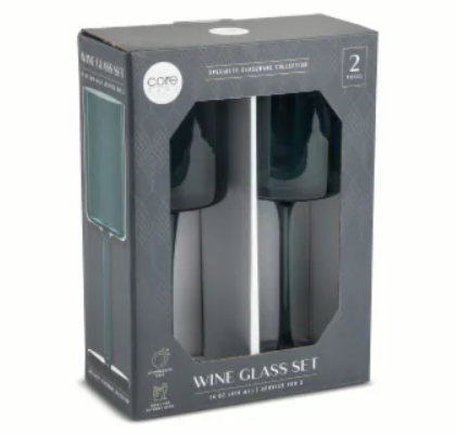 Wine Glasses Set of 2-Birthday/Father's Day Gifts,14oz Unbreakable Unique Wine Glass Ideal Gift