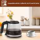 12 Cup Replacement Pot for Mr. Coffee, 12 Cup Carafe Replacement Pot Compatible with Mr. Coffee RF, LM, PC and SC Series