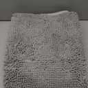 OLANLY Dog Door Mat for Muddy Paws 54x32, Absorbs Moisture and Dirt, Absorbent Non-Slip Washable Doormat, Quick Dry Chenille Mud Mat for Dogs, Entry Indoor Entryway Carpet for Inside Floor, Light Grey