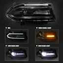 HID Headlight Assembly Compatible with Dodge Charger 2015 2016 2017 2018 2019 2020 2021 (Xenon/HID Model) Headlamp Replacement Right Passenger Side (Not for Halogen Model)