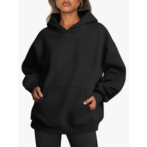 Trendy Queen Womens Oversized Hoodies Fleece Sweatshirts Sweaters Spring Outfits 2025 Pullover Fall Winter Clothes, Size Small