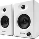 OHAYO 60W Computer Speakers for Gaming and Music, Active Bluetooth 5.3, Stereo 2.0 Speakers for Desktop PC Monitor or Laptop, Surround Sound Speaker, 3.5 mm Aux RCA Input, USBPowered, 1 Pair, White