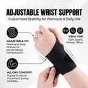 Wrap 2026 New Adjustable Wrist Wrap Support, Loop Closure, Flexible Wrist Stabilizer Sports Fitness Gymnastics Protective, Fit Left or Right Hand for Men and Women (Gray)