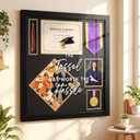 Sintuff Extra Large Graduation Shadow Box for Cap and Gown 23 x 27 Diploma Frame with Tassel Holder Wooden Display Case Acrylic Cap Tassels Stole Medal Holder for Class of 2026 Graduation Keepsake