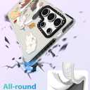 Toycamp for Samsung Galaxy S25 Ultra Case Compatible with Magsafe - Cute Design 360Magnetic Ring Holder Stand Kickstand Funny Dog Girly Pretty Fashion TPU Phone Covers for Women Tenn Girls