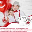 Hockey Valentine's Day Cards for Kids Classroom, Pack of 30 Classroom Valentines Cards, School Exchange for Boys and Girls, Valentine's Day Gift Tags for Class- QR03