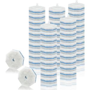 50PC Toilet Bowl Wand Refills, Disposable Toilet Brush Heads, Wall Mounted Scrubber Refill, Cleaner Refill Pads with Most Brushes for and Bathroom Cleaning