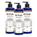 Dr Teal's 24 Hour Moisture+ Body Lotion, Coconut Oil & Essential Oils, 18 fl oz (Pack of 3)