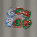 NEBURORA 48 Pack Christmas Wristband 6 Style Silicone Bracelet Wristbands Xmas Rubber Band for Christmas Party Decor 6 Xmas Pattern Wrist Band Party Supplies