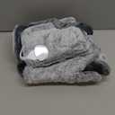 Massaging Heating Pad for Neck and Shoulders and Back, 24" x 35" Large Electric Heating Pad for Back Pain Relief with 3 Heat Levels, 4 Massage Settings, 2H Auto Shut-Off, 2 Massage Motors,Grey