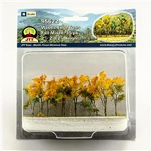 Woods Edge Trees Fall Mixed 2'' to 2.5'' N-scale 15/pk