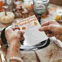 Thanksgiving Game Set- 30 Pcs "Brown & Orange" Theme Party Game,Maple leaf & Turkey Pattern,Thanksgiving Activities for Family & Friend, Fall Party Increase Interactive Atmosphere(5" x 7")- A08