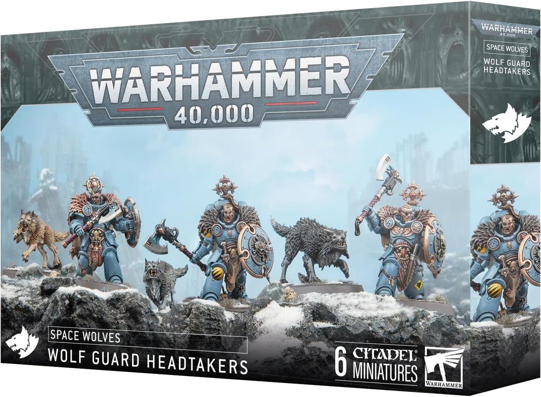 Games Workshop - Warhammer 40,000 - Space Wolves: Wolf Guard Headtakers, medio