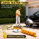 10S Fast Heating Heavy Duty Steam Cleaner 7 Adjustable Levels, 1.6 Quarts Tank, Continuous Spray, Natural Deep Cleaner, Portable Handheld Steamer with 15 Accessories for Home, Car, Tile (Yellow)