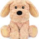 Golden Retriever Dog Microwavable & Weighted Puppy Stuffed Animals- 1.5 Lbs Unscented Doodle Heating Pad for Warmth, Period Cramps & Anxiety, Cute Dog Plushie Toy Gifts for Women Girls & Kids