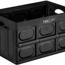 3-pack Instacrate Collapsible 12-gallon Storage Bin for Easy Storage (Black)