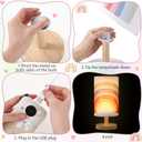 Classroom Lamp Calming Corner Decor Cozy Center 11. 61 Inches Small Bedside Desk Lamp USB Rainbow Reading Book Center Supplies for Home Bedroom Playroom Nursery