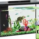 4.5 Gallon Betta Fish Tank self Cleaning, Aquarium kit Smart Aquarium That Supports Bluetooth, Small Fish Tank with Filter Light Water Pump, Fish Tank Starter Kits Fish Bowl (Aquarium)