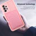 MOWIME Compatible with Samsung Galaxy A53 5G Case with Card Holder, Cheetah Print Shockproof Soft TPU Protective Cover Women Girls, Anti Scratch Wallet Case for Galaxy A53 5G 6.5 Inch, Pink