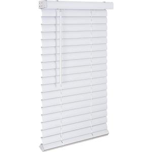 Lotus & Windoware Cordless, 2 Inch Vinyl Plus Blind 24.5" Wide x 72" Long, White (RTX24572WH), Horizontal Window Blinds, Door Blinds, Indoor Window Blinds, 2" Slat Size