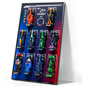 Wall Mount Made for Lego Speed Champions F1,Performance Race Car Building Set 77242-77251,Adult Collectibles Wall Display Mount, Home or Office Dcor, Gradient Color (No Car Included), Standard