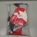 FUAMEY Dog Winter Jackets for XLarge Dogs,Dog Coat with Harness Built in,Waterproof Dogs Snowsuits Warm Pet Jacket Zip Up Fleece Cold Weather Coats Reflective Puppy Vest with Pocket Red XL