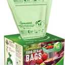 UNNI Compostable Trash Bags, 3 Gallon / 11.35 Liter, 100 Count, Extra Thick 0.71 Mil Small Kitchen Food Scrap Bin Liners, Certified by BPI, CMA & OK compost HOME, Meets the ASTM D6400 Standard