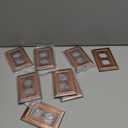 Metal Wall Plate for Electrical Outlets, Decorative Antique Copper Switch Plates Outlet Cover, Light Switch Cover Plate, 1-Gang Wall Plates (Duplex Outlet, 8 Pack), Antique Copper 