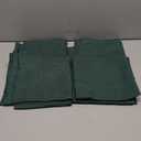 MIULEE Pack of 4 Decorative Throw Pillow Covers Linen Waterproof Pillow Covers Farmhouse Cushion Cases for Outdoor Patio Garden Tent Balcony Couch Sofa18x18 inch Dark Green