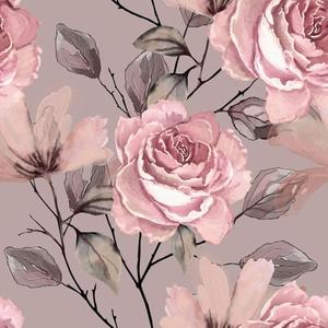 VaryFloral Pink Rose Floral Wallpaper Peel and Stick Flower Branches Light Purple Wallpaper for Bedroom Girls Room Removable Elegant Floral Contact Paper for Cabinet 12"x 118" Self Adhesive Wall Paper