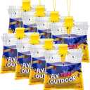 Disposable Fly Traps 8 Pack Bags Outdoor, Flies Catcher Traps with Natural Pre-Bait Refill Repellent, Reusable Stable Horse Ranch Trapper Outdoor Hanging Fly Killer Helps Control Flies