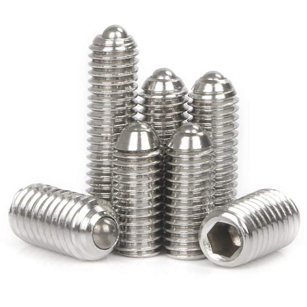 M16 x 25mm Stainless Steel Hex Socket Spring Ball Point Grub Screws 2pcs