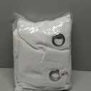 XWZO 100% Blackout Curtains 2 Panels with Tiebacks- Heat and Full Light Blocking Window Treatment with Black Liner for Bedroom/Nursery, Grommet Top, White, W52 x L84 Inches Long, Set of 2