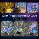 Star Projector, Cute Galaxy Projector Night Light for Kids, 5 Modes 8 Music,Adjustable Brightness, Foldable Puppy Lamp for Kids Bedroom Decoration Gift