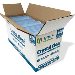 AdTech Full Size Hot Glue Sticks, 4-Inch, 200-Count | Multi-Temp for High & Low Temp Glue Guns | Strong Bond for Crafts, DIY & Repairs | Made in the USA