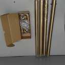 Gold Curtain Rods for Windows 18-88 Inch,Adjustable Length 1 Inch Diameter Heavy Duty Curtain Rod for Bedroom/Kitchen/Dorm/Apartment/Door