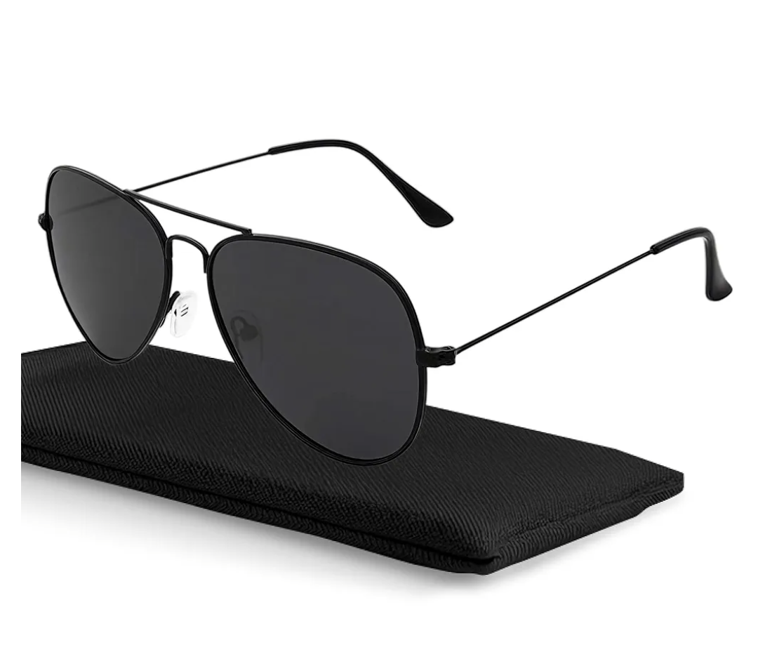 livho Sunglasses for Men Women Aviator Polarized Metal Mirror UV 400 Lens Protection