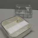 VOCOSTE 1 Set Makeup Organizer with Stackable Drawer, 7 Grids Makeup Organizer for Countertop Vanity, Skincare Organizers Cosmetic Display Cases, Clear White