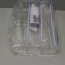 Kitchen Wrap Organizer, Foil and Plastic Wrap Organizer 3 in 1 with Sliding Cutter, Acrylic Wrap Dispenser for Drawer or Wall Mount, Fits 12 Inch Rolls