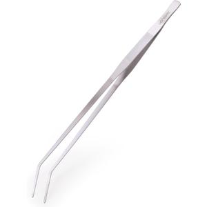 VORESTIC Curved Aquarium Tweezers 23.6 Inch, Stainless Steel Long Tongs for Fish Feeding, Reptile Feeding Tongs, Fish Tank Tool, Terrarium Tweezers, Aquarium Feeder and Aquascaping Tool